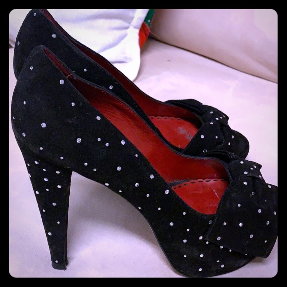 Tara Subkoff for Bebe Swarovski Pumps sz 7